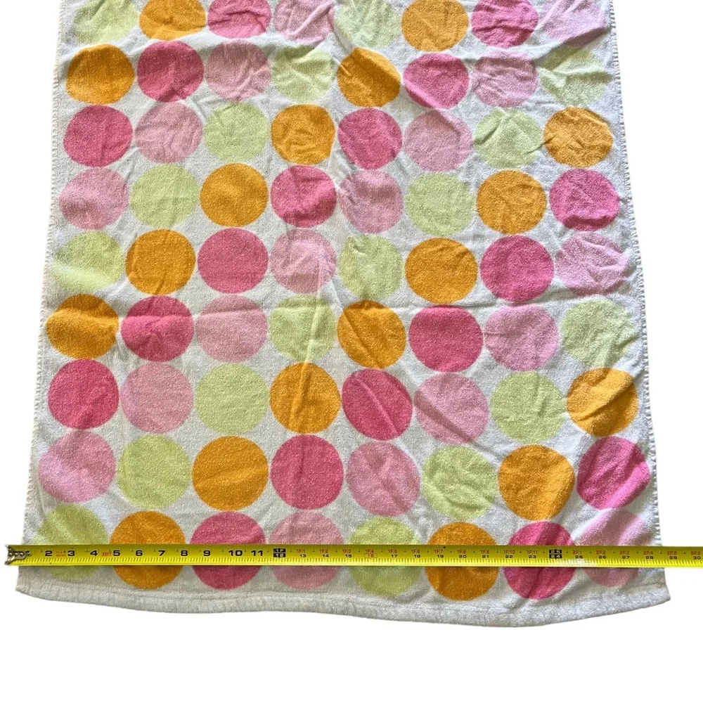 Vintage cotton, polkadot, beach towel